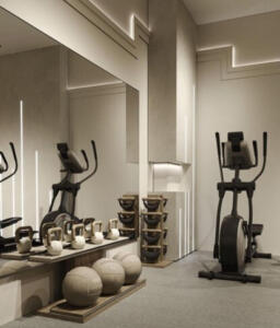 Dansspiegel als fitness spiegel verzilverd